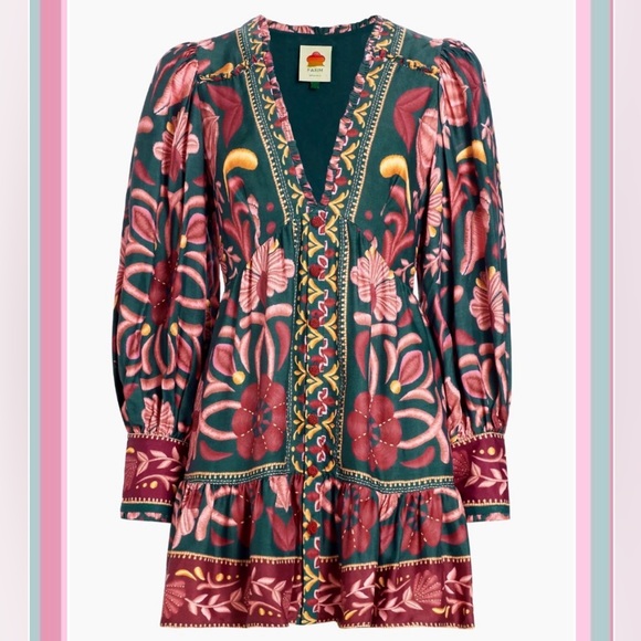 Seashell Tapestry Mini Dress $225 NWT - M - Picture 6 of 8